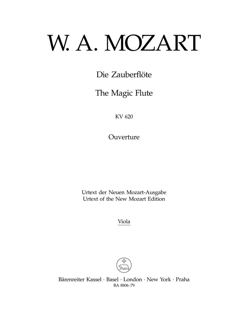 Die Zauberflöte, K. 620 (Overture) [viola part]