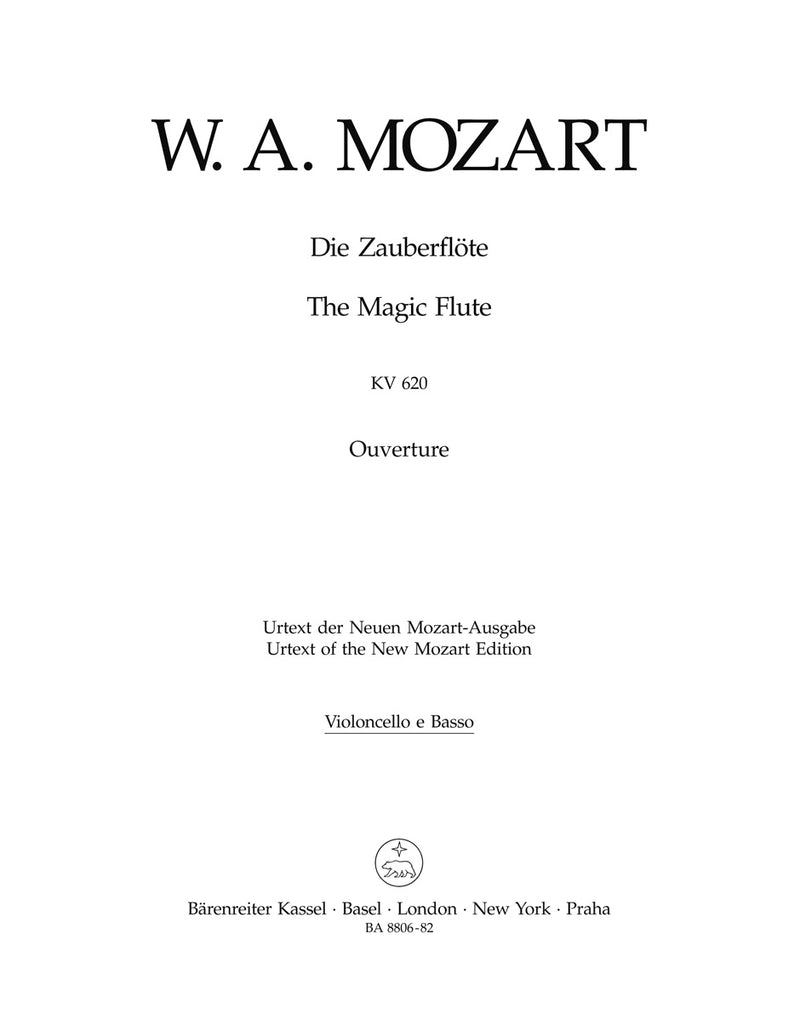 Die Zauberflöte, K. 620 (Overture) [cello/double bass part]