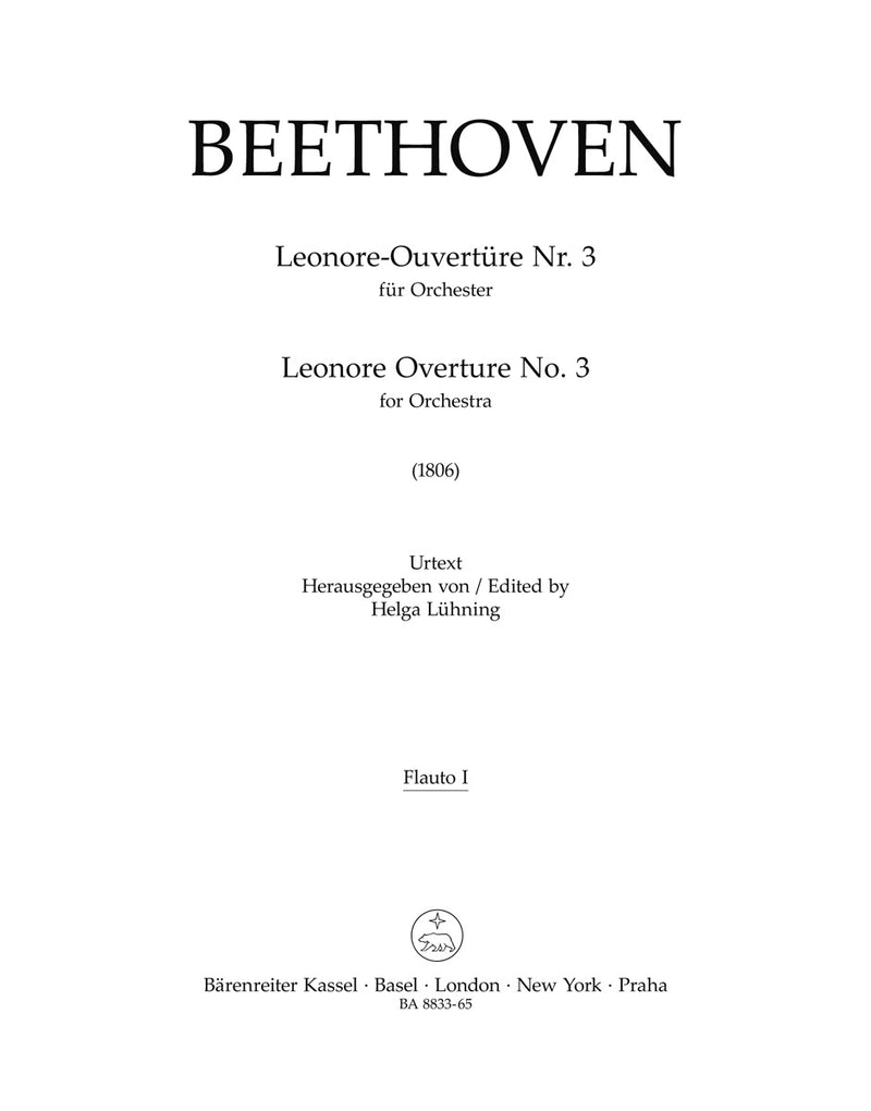Leonore-Ouvertüre for Orchester Nr. 3 (1806) [set of wind parts]