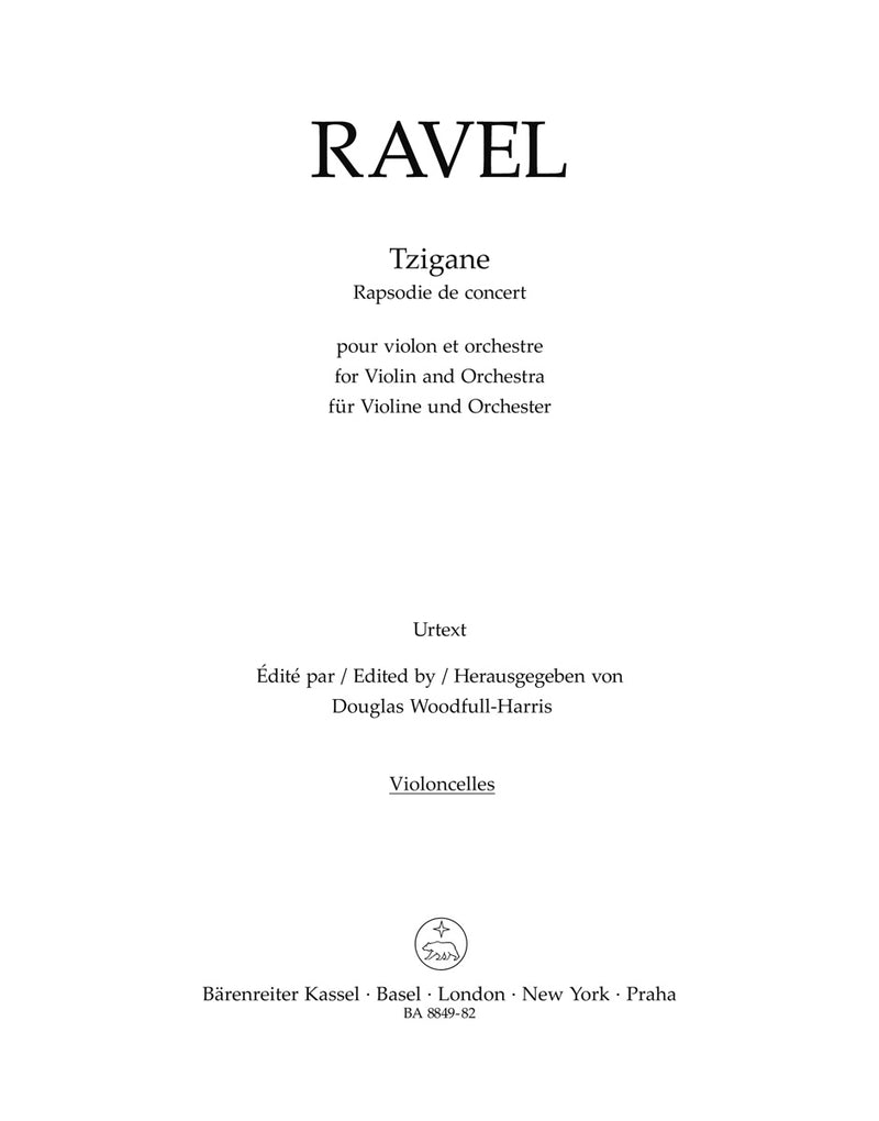 Tzigane [cello part]