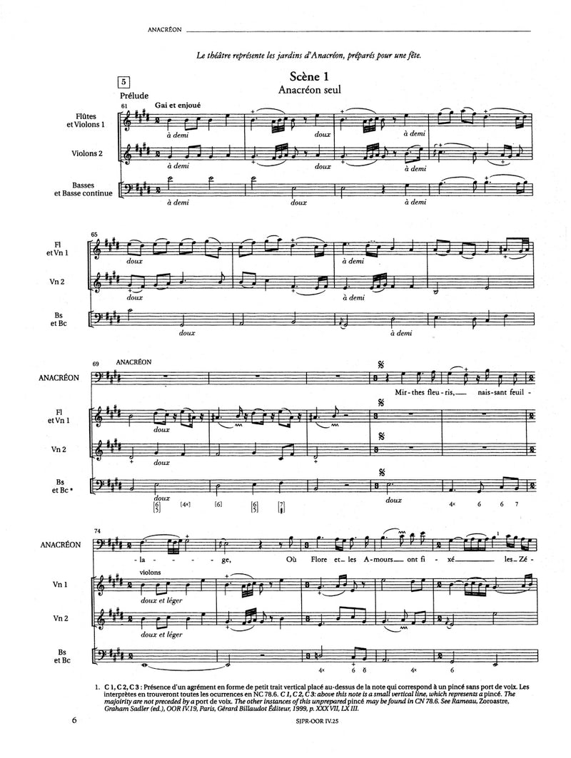 Anacréon [score]