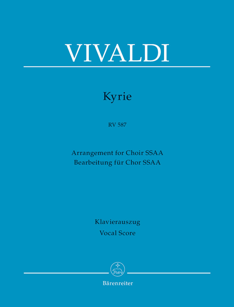 Kyrie RV 587 (Arrangement for Choir SSAA) （ヴォーカル・スコア）