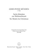 Six Motets for Christmas [Mixed choir 合唱楽譜]