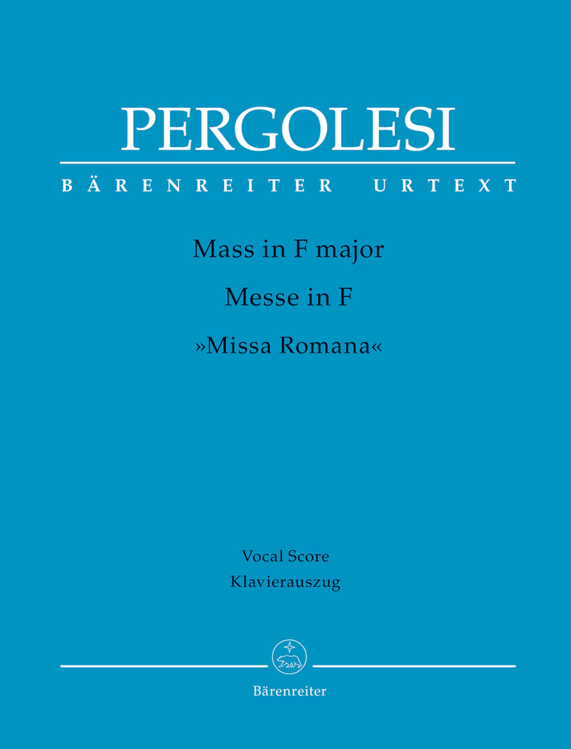 Mass F major "Missa Romana" （ヴォーカル・スコア）