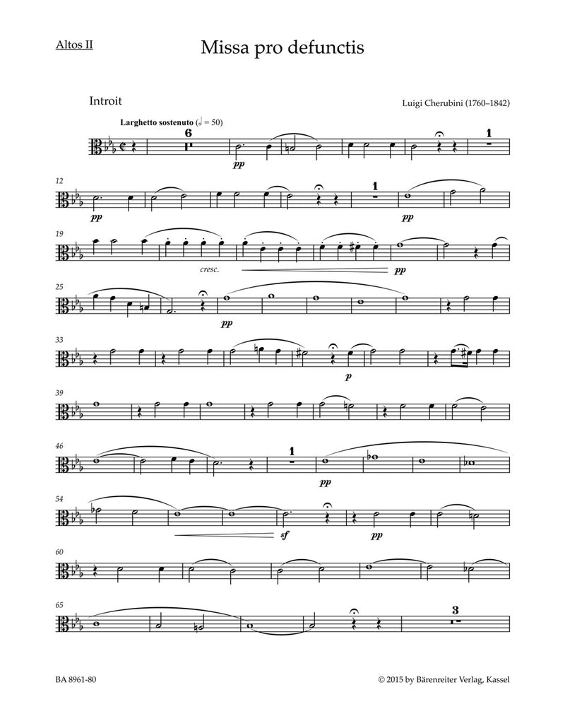 Requiem C minor -Missa pro defunctis- [viola2 part]