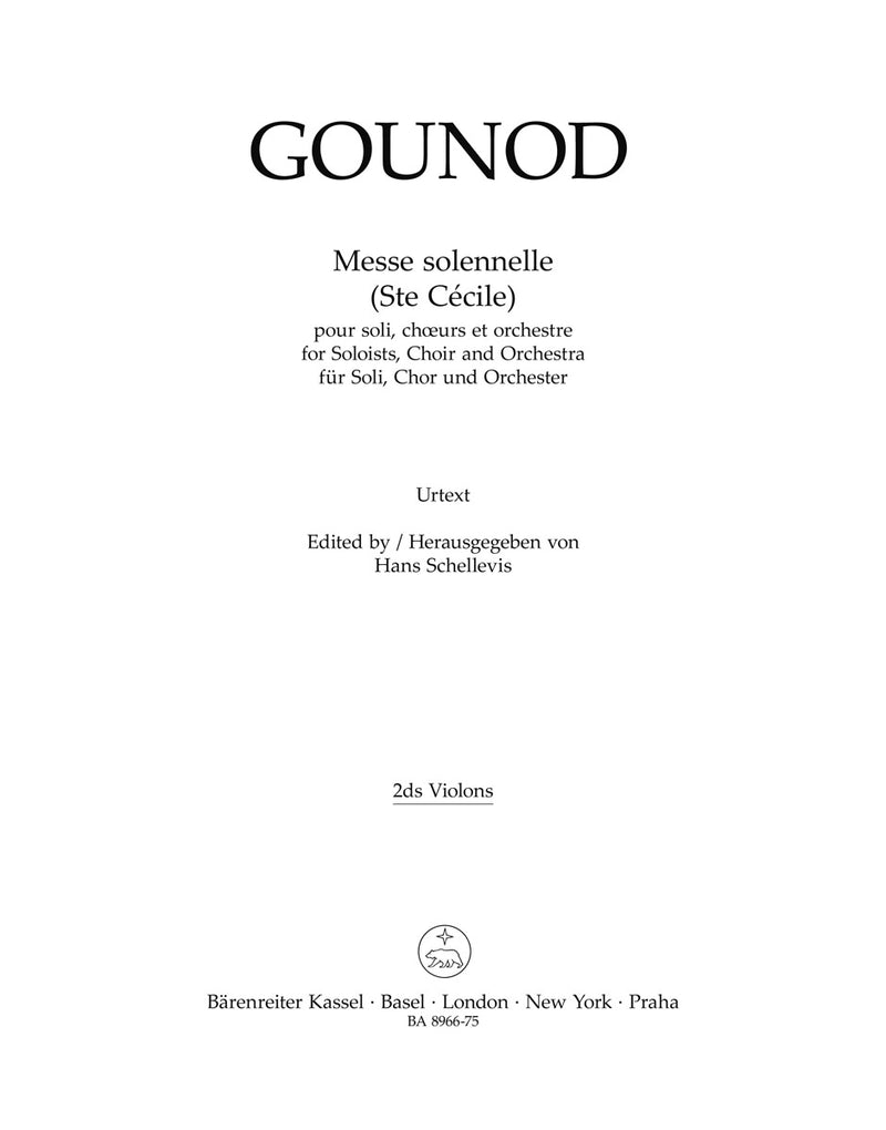 Messe solennelle (Ste Cecile) [violin 2 part]