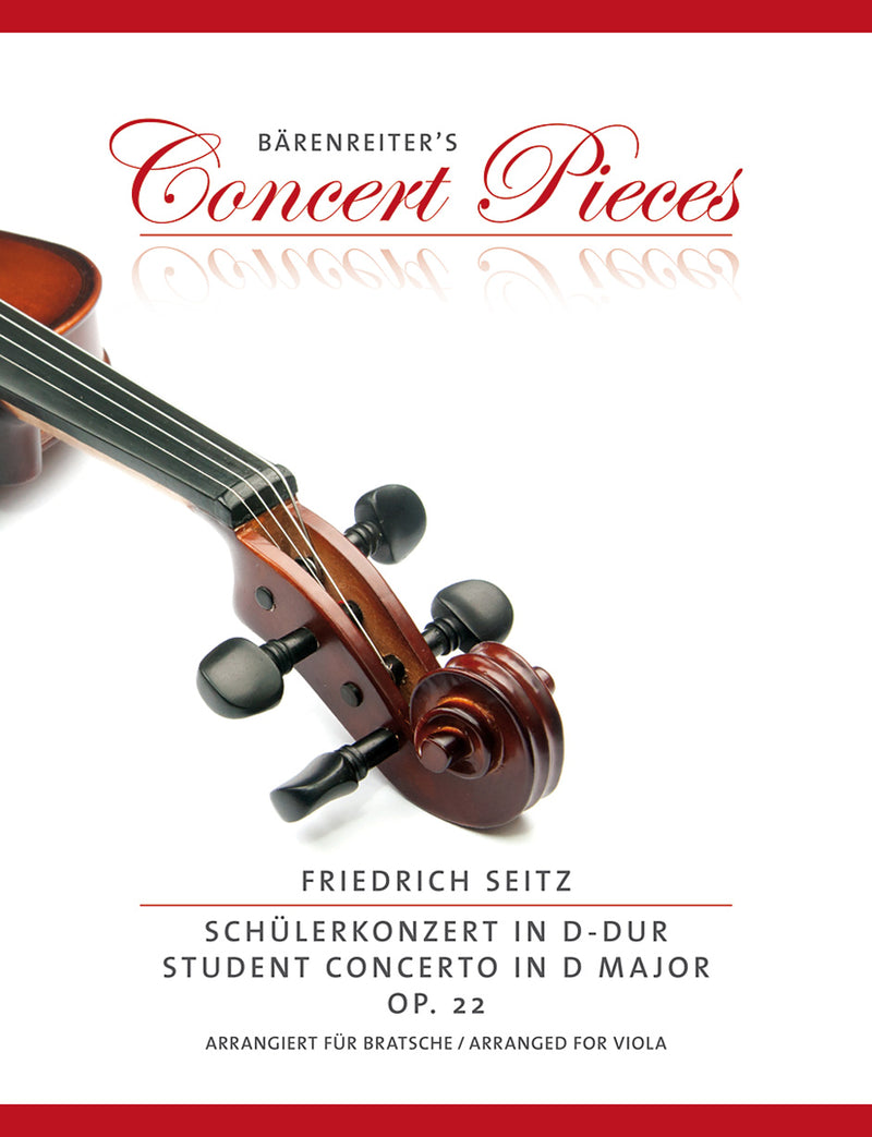 Concerto D major op. 22 (Arranged for viola, transposed to G major)（ピアノ・リダクション）