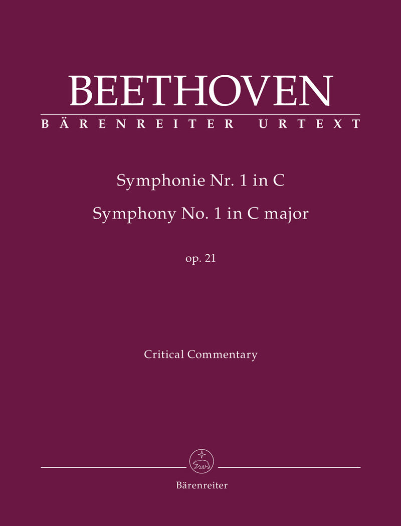 Symphony Nr. 1 C major op. 21 [critical commentary]