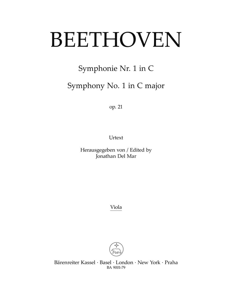 Symphony Nr. 1 C major op. 21 [viola part]