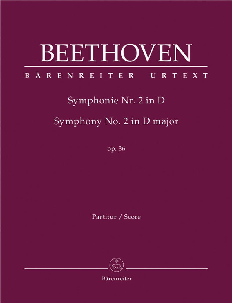 Symphony Nr. 2 D major op. 36 [score]