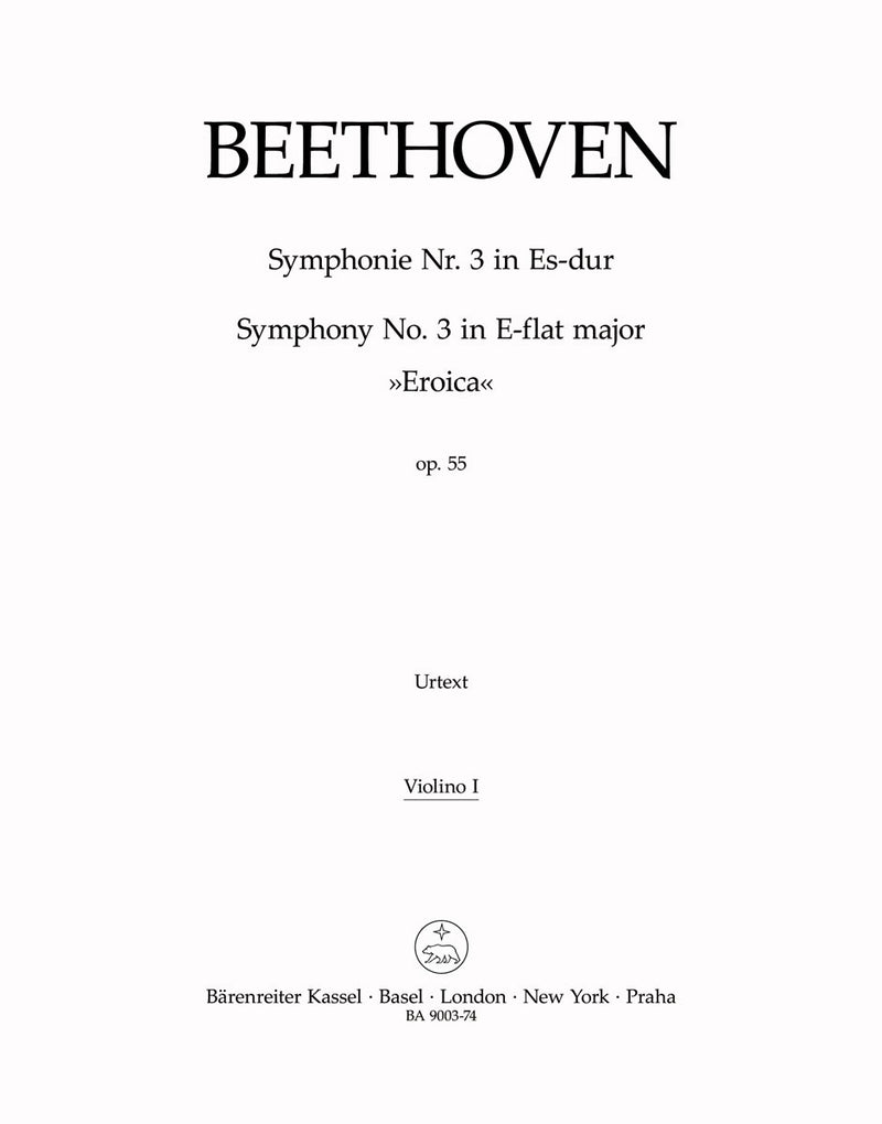 Symphony Nr. 3 E-flat major op. 55 "Eroica" [violin 1 part]