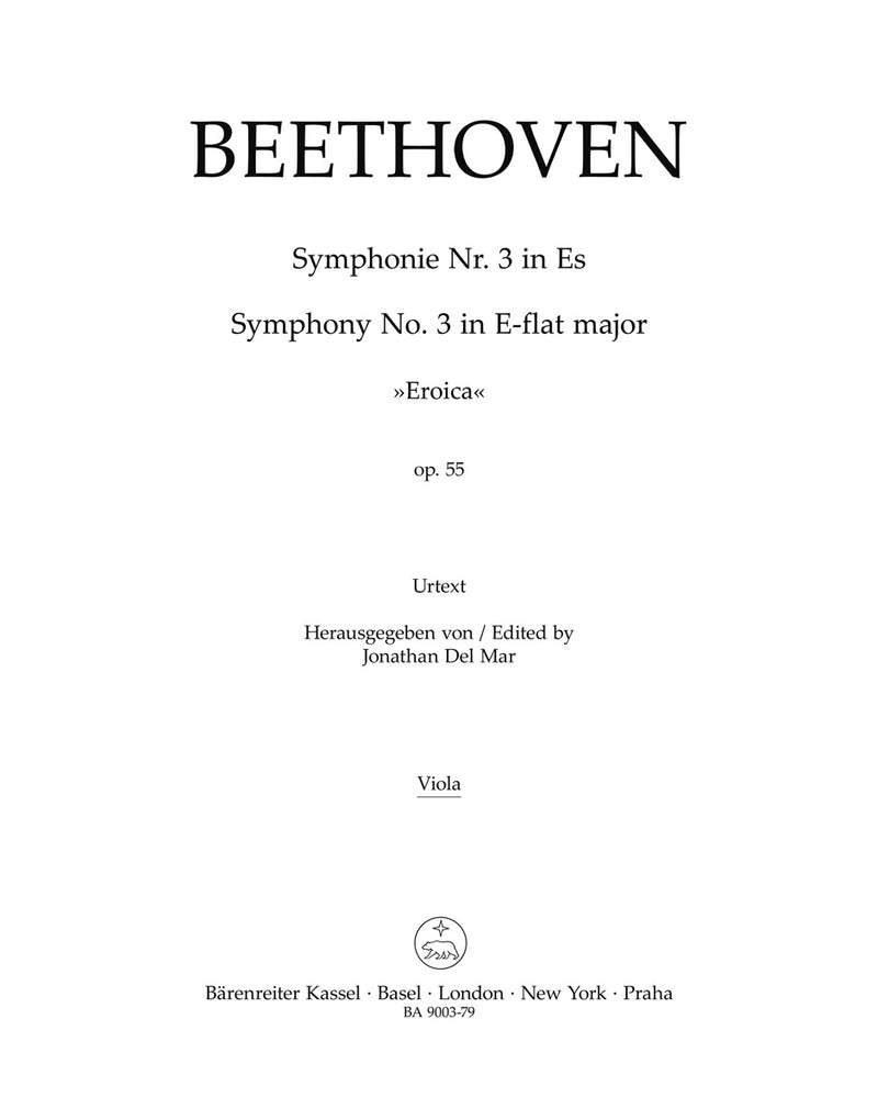 Symphony Nr. 3 E-flat major op. 55 "Eroica" [viola part]