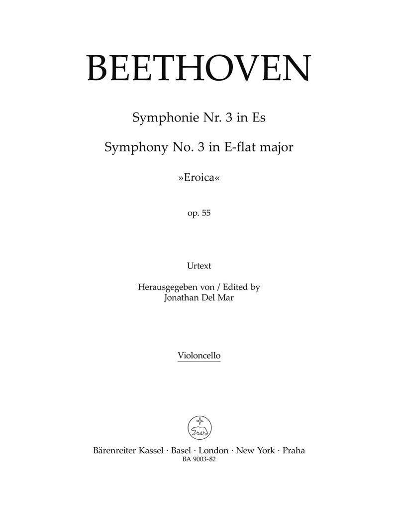 Symphony Nr. 3 E-flat major op. 55 "Eroica" [cello part]