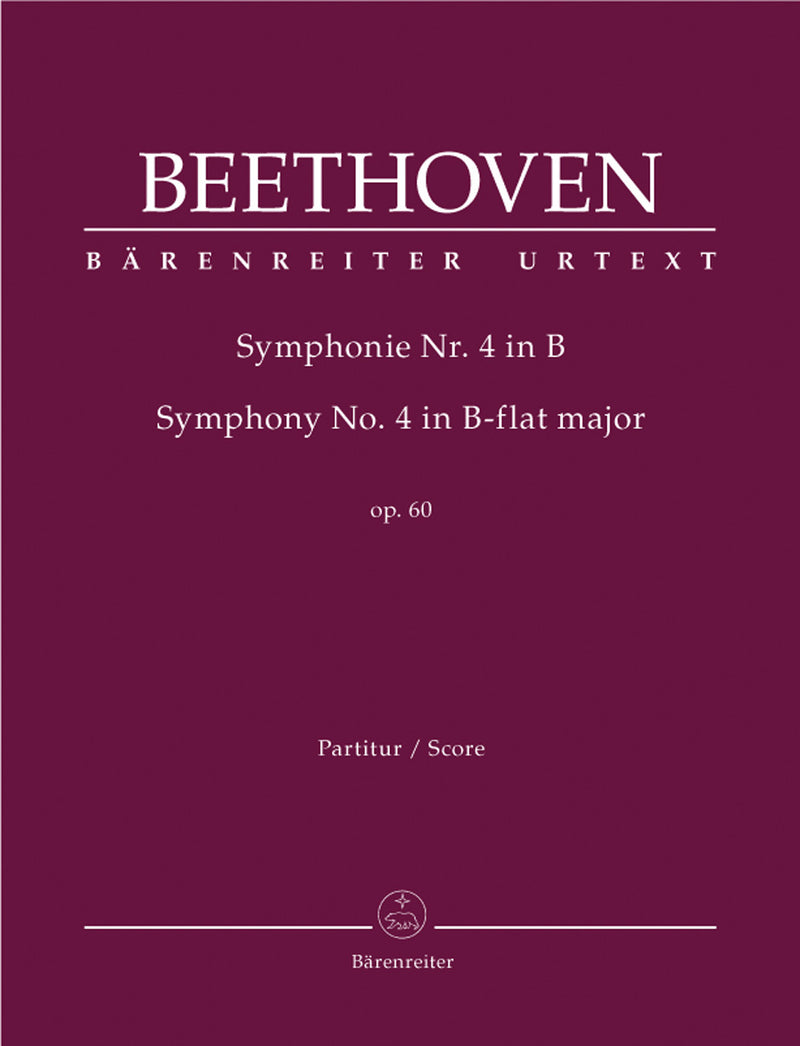 Symphony Nr. 4 B-flat major op. 60 [score]