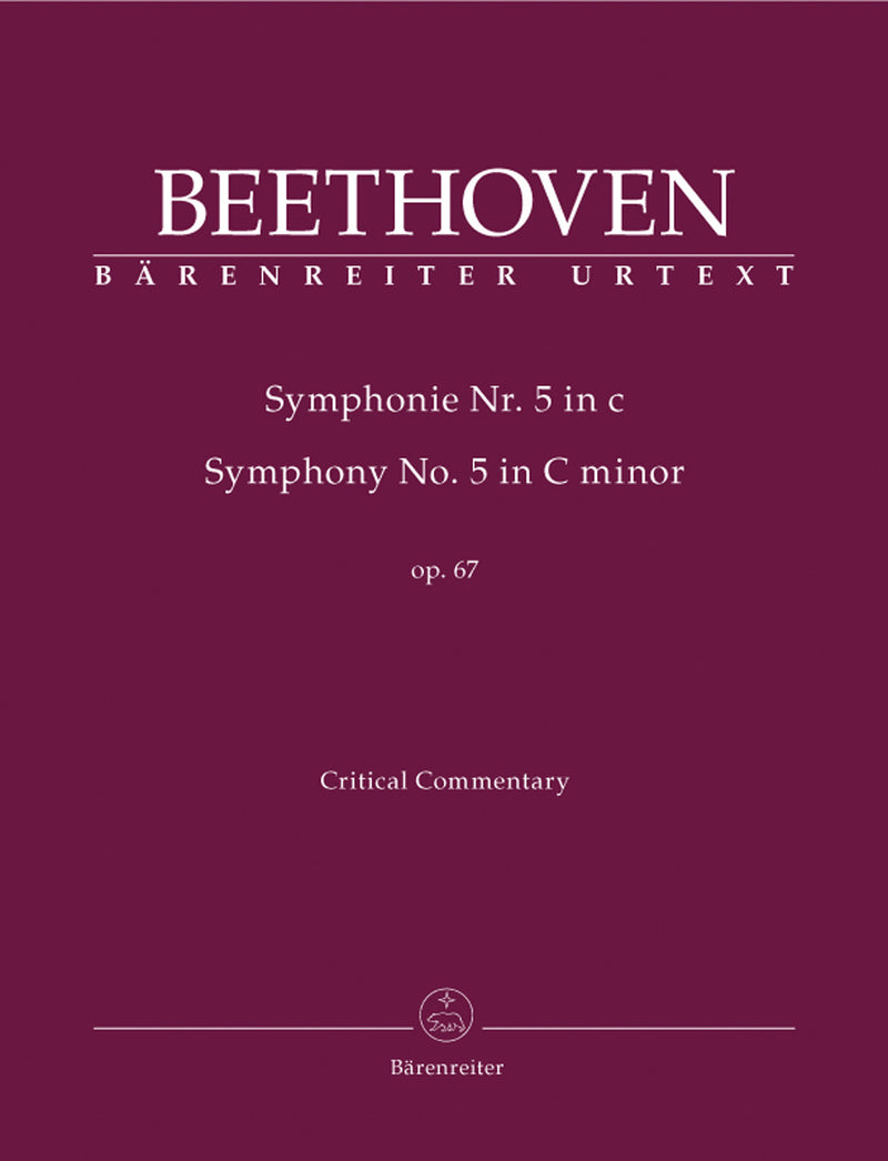 Symphony Nr. 5 C minor op. 67 [critical commentary]