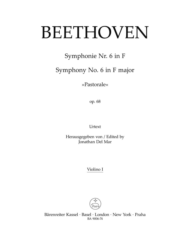Symphony Nr. 6 F major op. 68 "Pastorale" [violin 1 part]