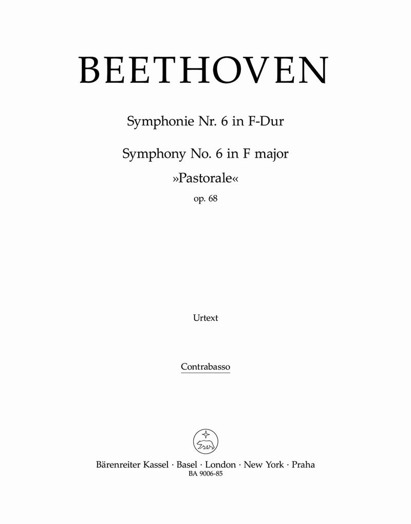 Symphony Nr. 6 F major op. 68 "Pastorale" [double bass part]