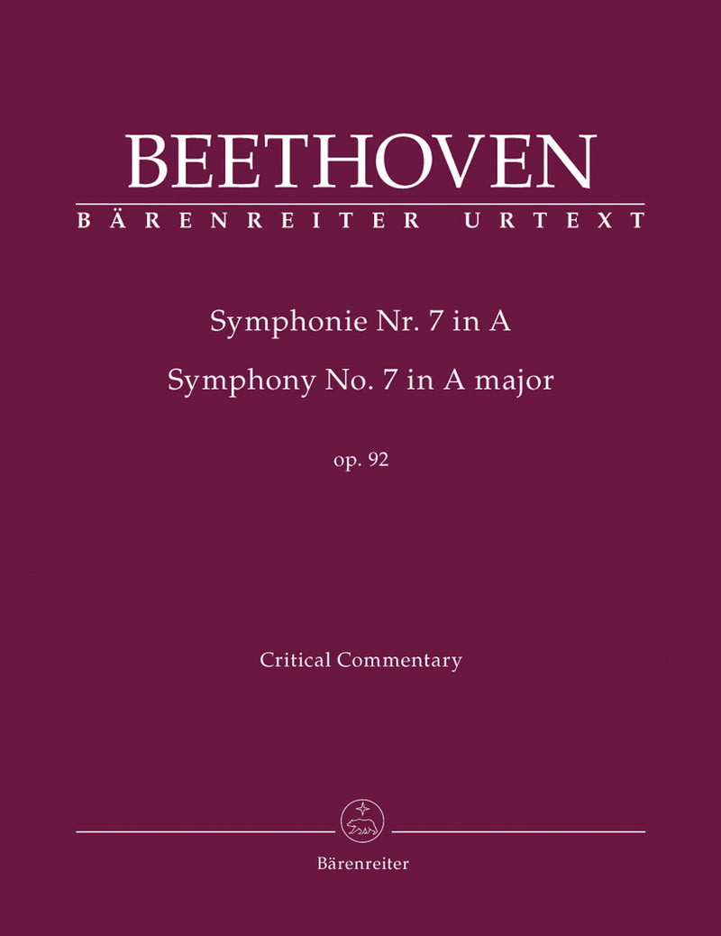 Symphony Nr. 7 A major op. 92 [critical commentary]