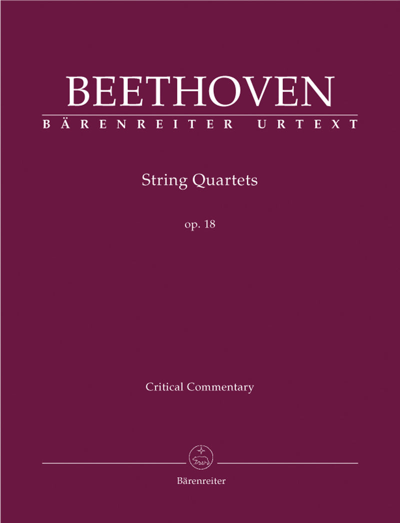 String Quartets op. 18 [critical commentary]