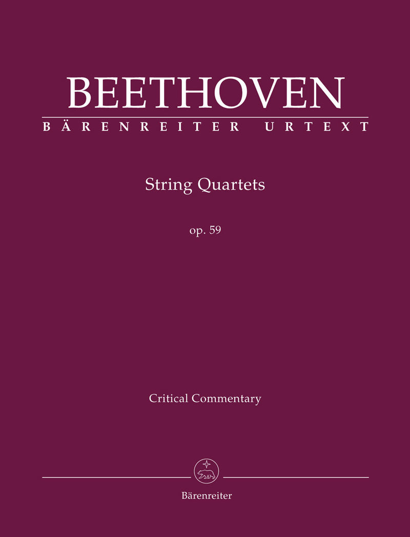 String Quartets op. 59 [critical commentary]