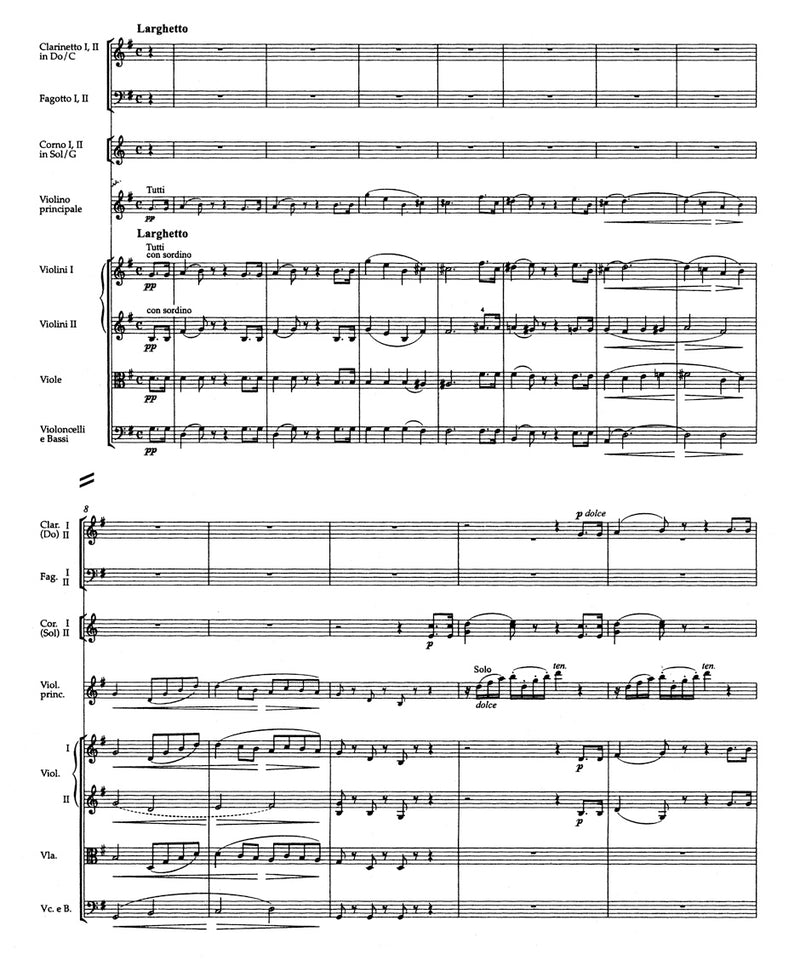 Concerto for Violin and Orchestra D major op. 61 [score]