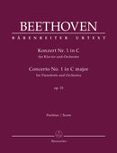 Concerto for Pianoforte and Orchestra Nr. 1 C major op. 15 [score]