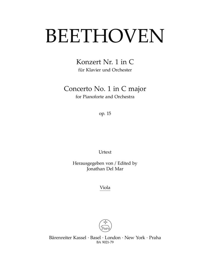 Concerto for Pianoforte and Orchestra Nr. 1 C major op. 15 [viola part]