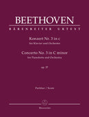 Concerto for Pianoforte and Orchestra Nr. 3 C minor op. 37 [score]