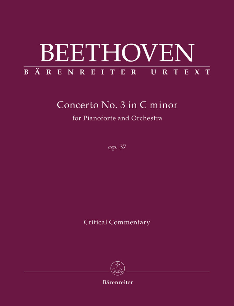 Concerto for Pianoforte and Orchestra Nr. 3 C minor op. 37 [critical commentary]