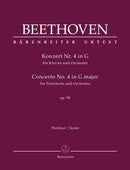 Concerto for Pianoforte and Orchestra Nr. 4 G major op. 58 [score]
