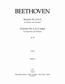 Concerto for Pianoforte and Orchestra Nr. 4 G major op. 58 [violin 1 part]