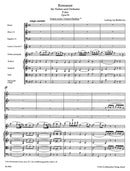 Romances in F major and G major for Violin and Orchestra op. 50, 40 [Score]