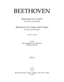 Romances in F major and G major for Violin and Orchestra op. 50, 40 [violin 1 part]