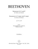 Romances in F major and G major for Violin and Orchestra op. 50, 40 [double bass part]