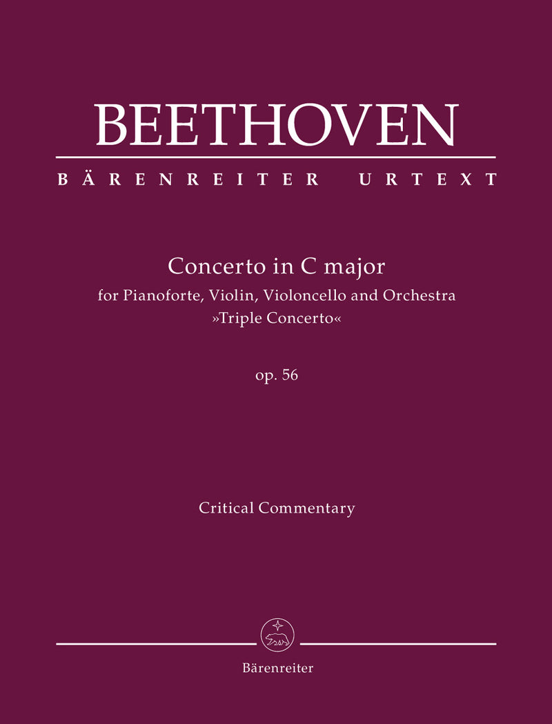 Concerto for Pianoforte, Violin, Violoncello and Orchestra C major op. 56 "Triple Concerto" [critical commentary]