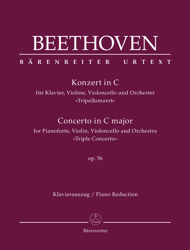 Concerto for Pianoforte, Violin, Violoncello and Orchestra C major op. 56 "Triple Concerto"（ピアノ・リダクション）