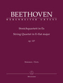 String Quartet in E-flat major op. 127 [set of parts]