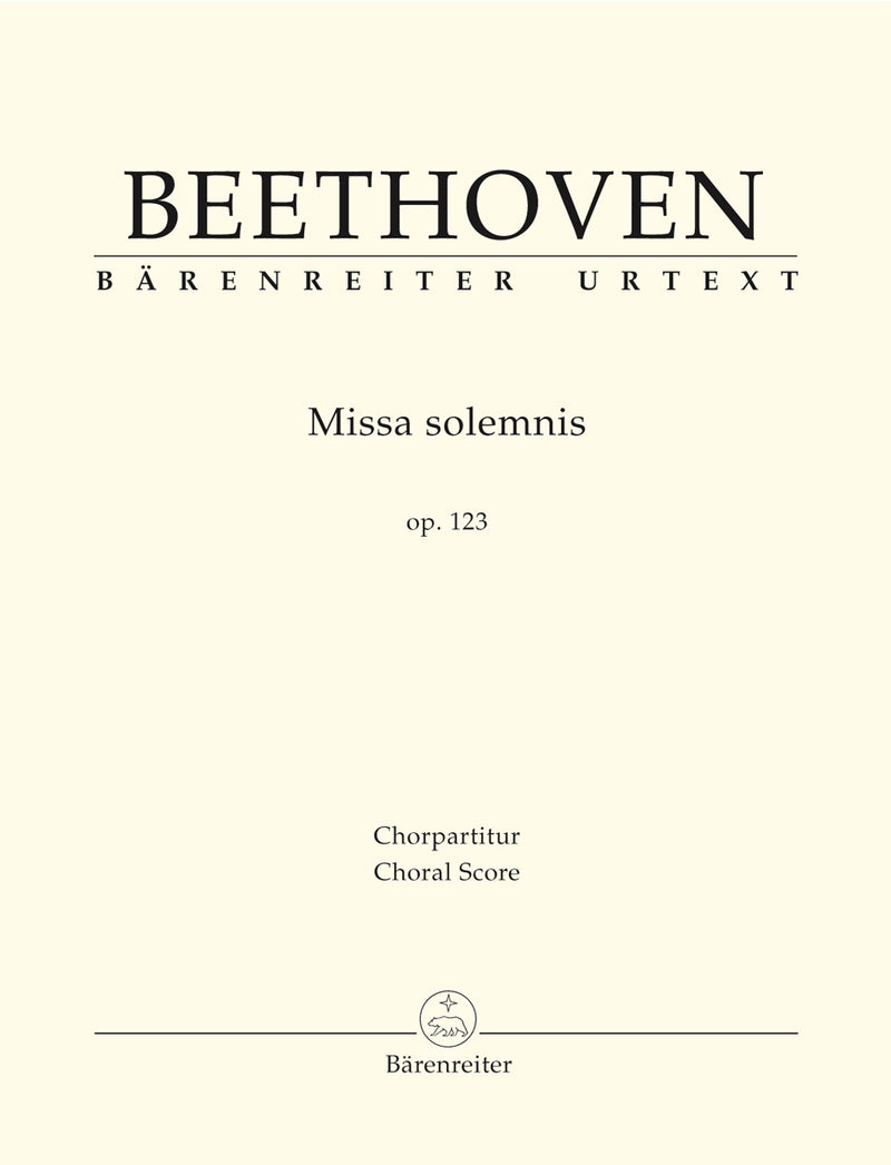 Missa solemnis op. 123 [合唱楽譜]