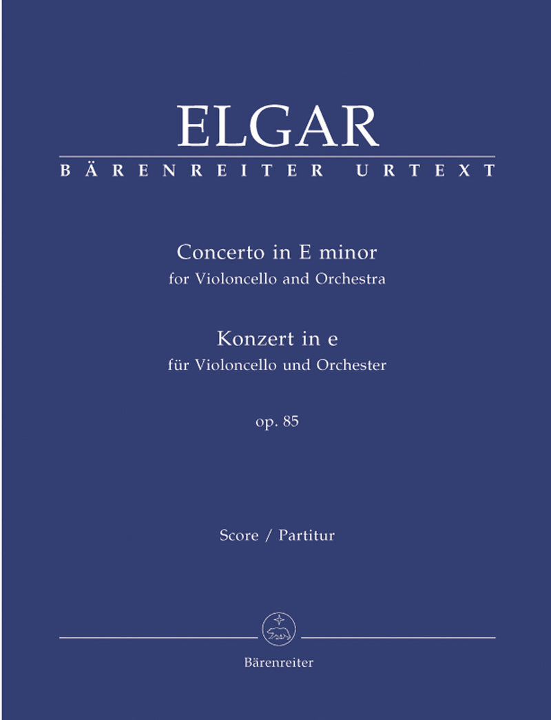 Concerto for Violoncello and Orchestra E minor op. 85 [score]
