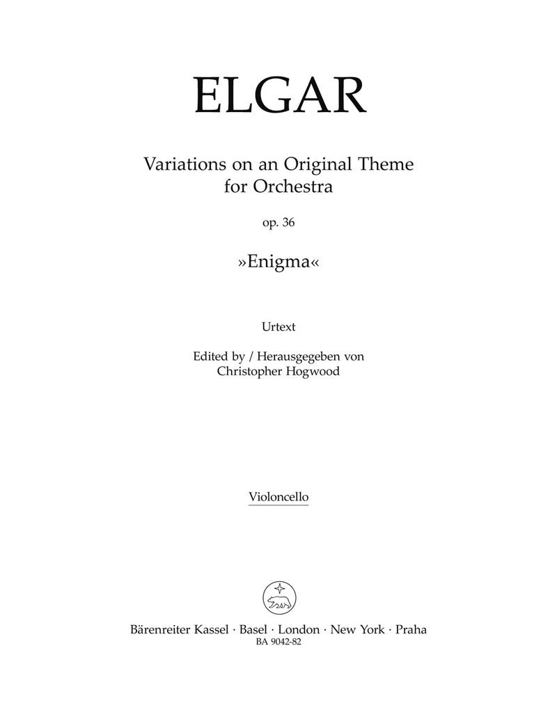 Variations on an Original Theme for Orchestra op. 36 "Enigma" [cello part]