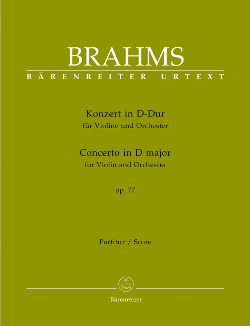 Concerto for Violin and Orchestra D major op. 77 [score]