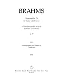 Concerto for Violin and Orchestra D major op. 77 [viola part]