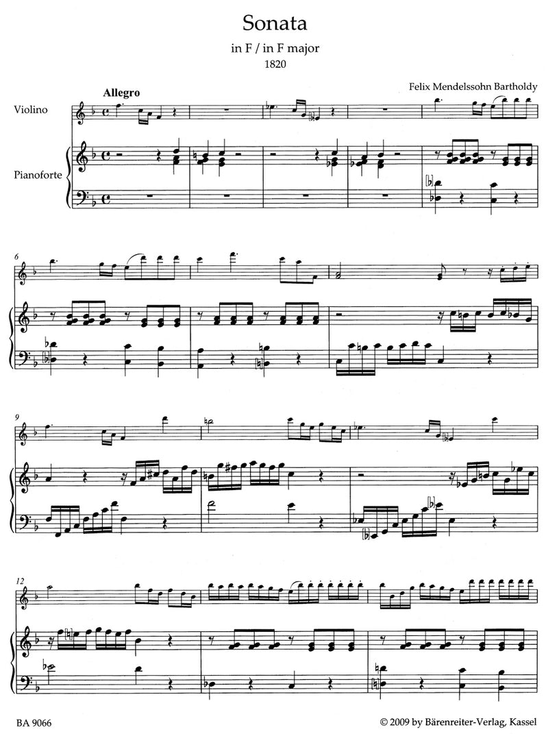 Sonatas for Violin and Piano