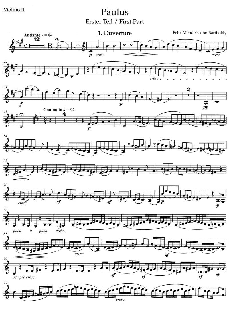 Paulus op. 36 [violin 2 part]