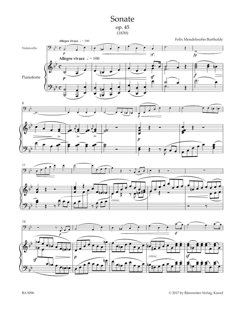 Complete Works for Violoncello and Pianoforte, vol. 1