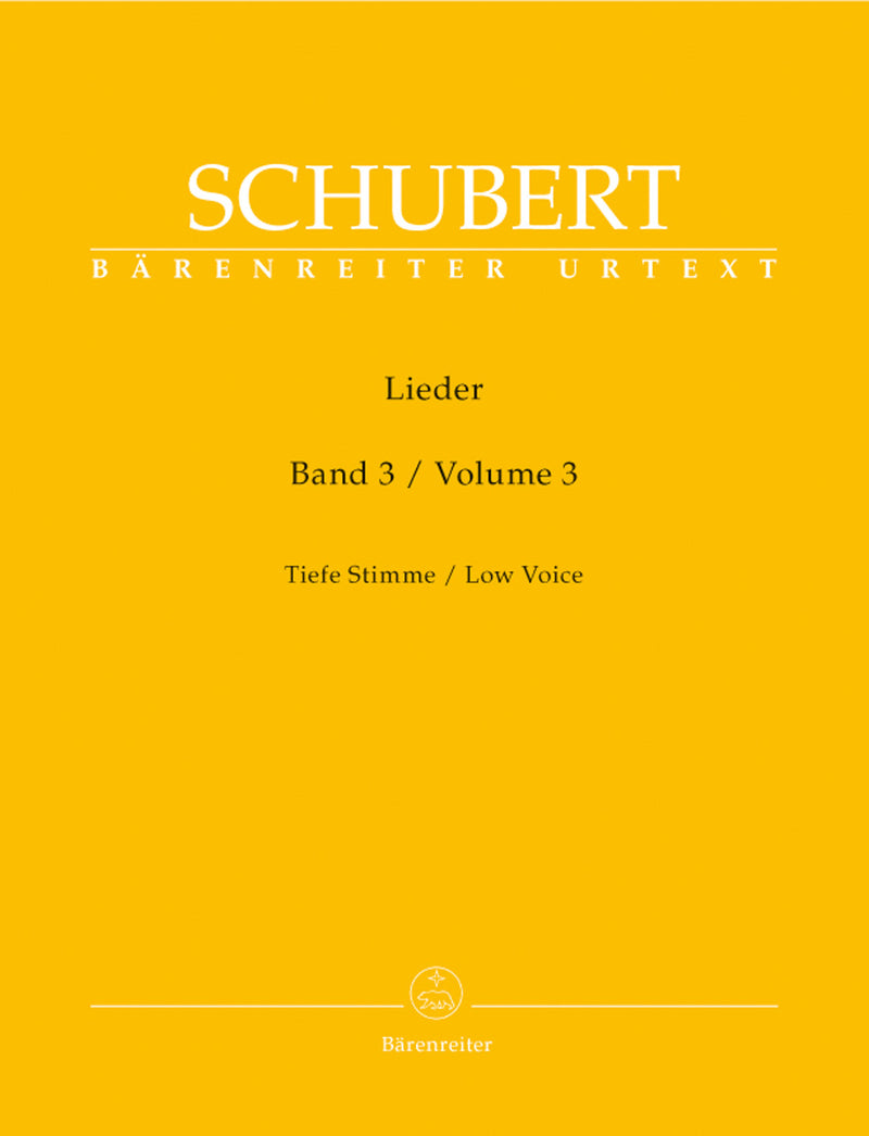 Lieder (Low Voice), Vol. 3