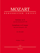 Symphony D major (based on Serenade K. 250 (248b)) [score]