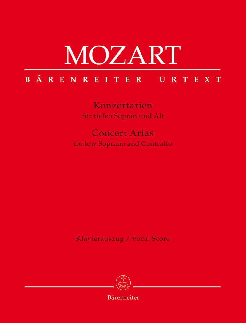 Concert Arias for Low Soprano and Contralto