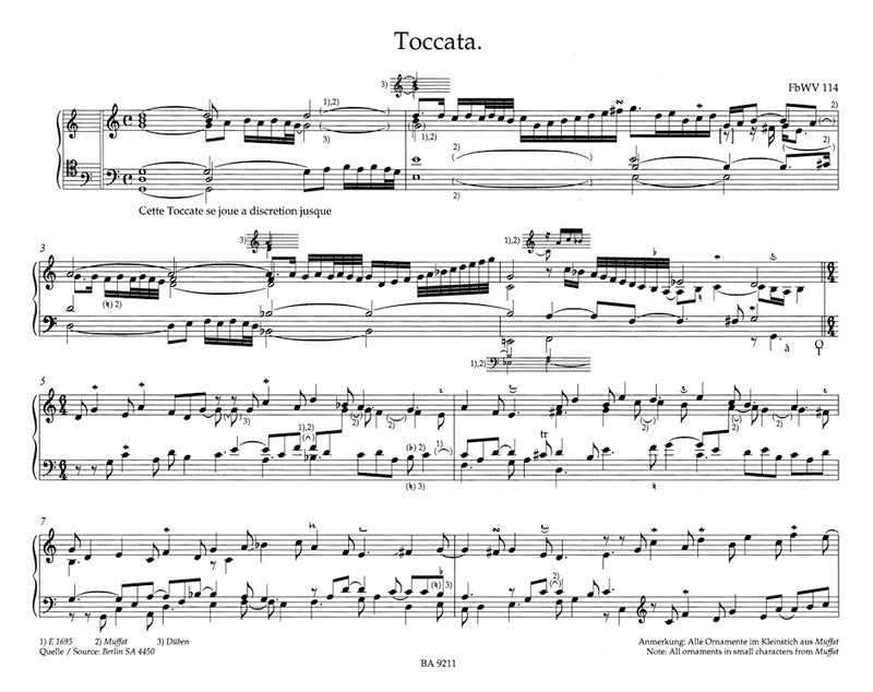 Keyboard and organ works from copied sources: Toccatas