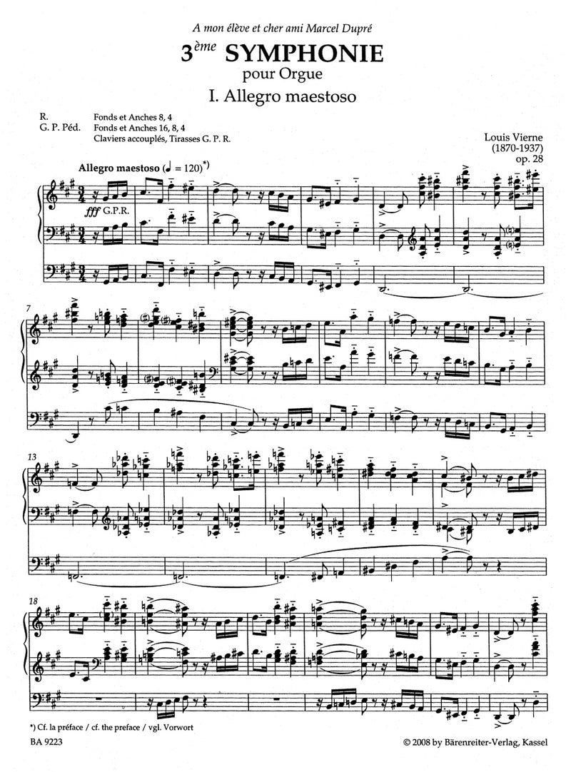 Complete Organ Works, Vol. 3: Symphony no. 3, op. 28